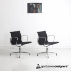 Lot de 2 chaises Eames Aluminium group Vitra modele EA 108