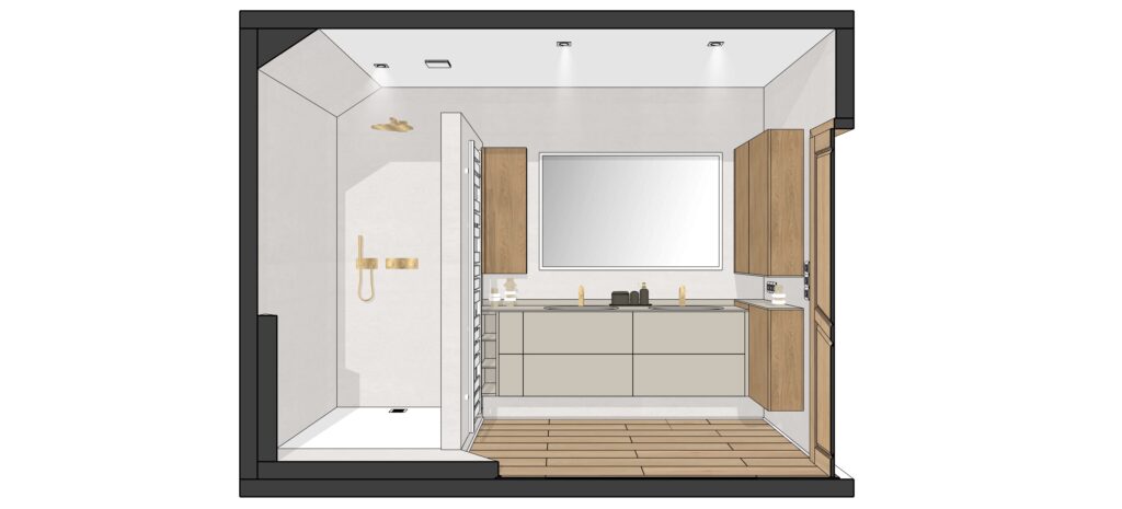 Meuble de salle de bain sur mesure 